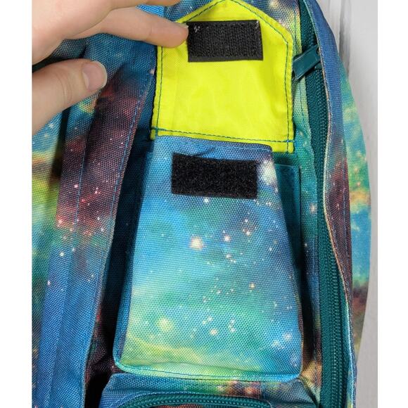 Kavu Blue Galaxy Pattern Rope Sling Bag Shoulder Backpack Travel Hiking main image 9